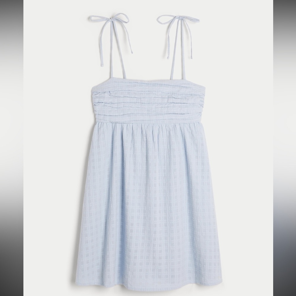 Hollister Sky Blue Strappy Mini Dress